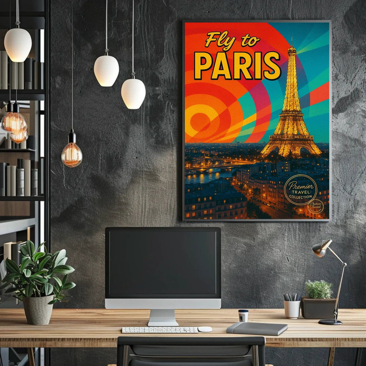 Fly To Paris Poster