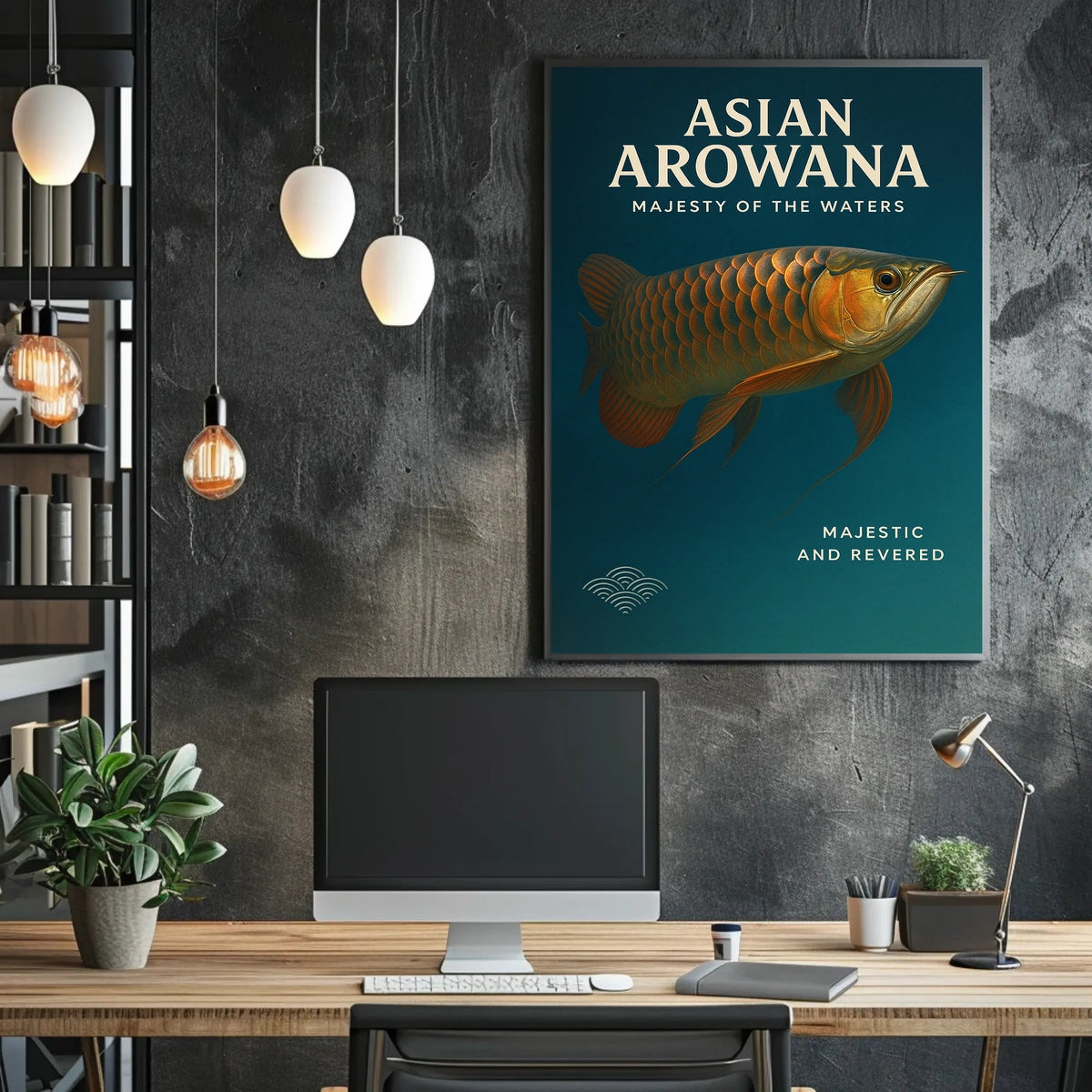 Asian Arowana Majesty of the Waters Poster