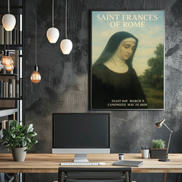 Saint Frances Of Rome Poster