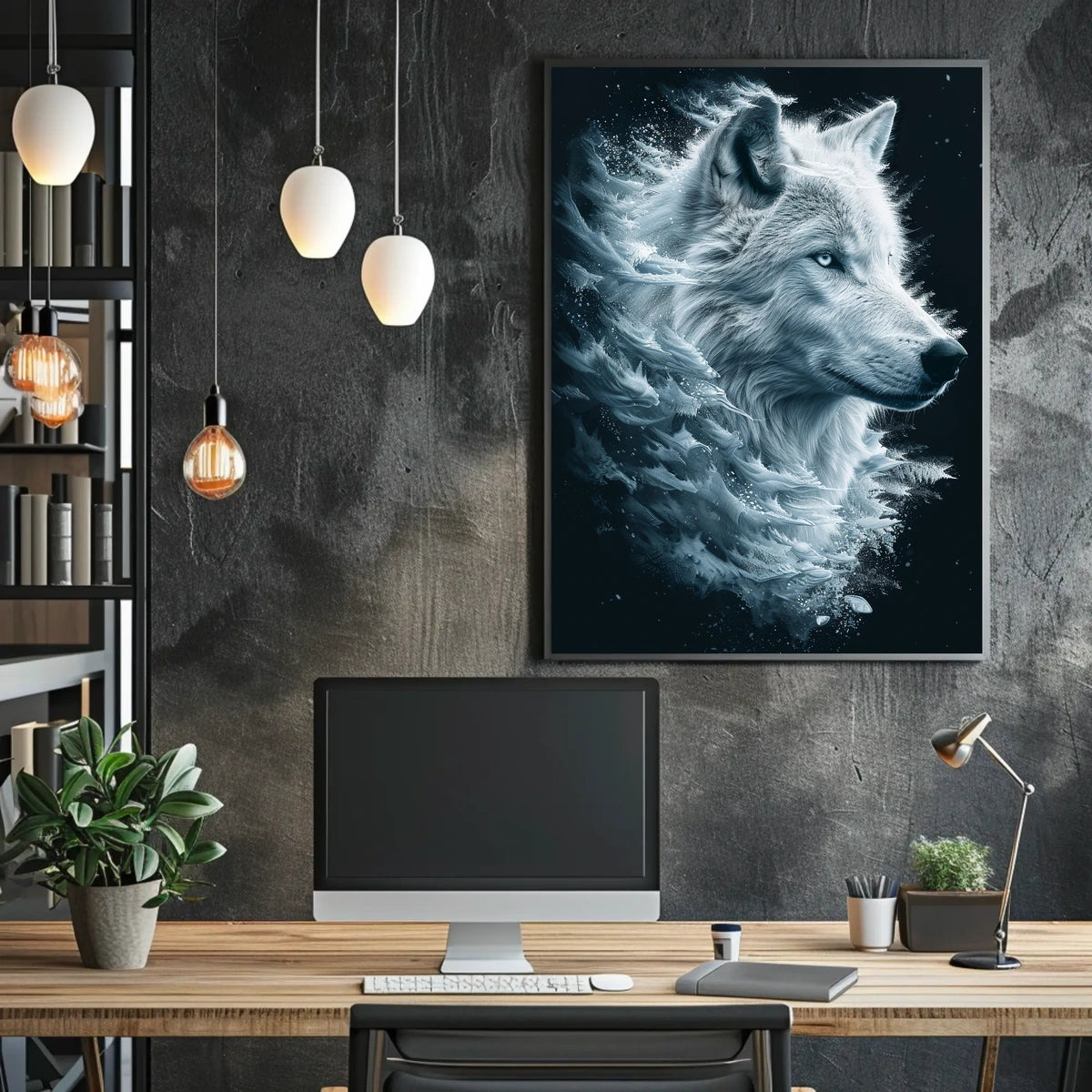 Majestic Wolf In Motion Poster