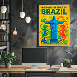 Discover the Spirit of Brazil Poster