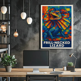 Frill-Necked Lizard Poster