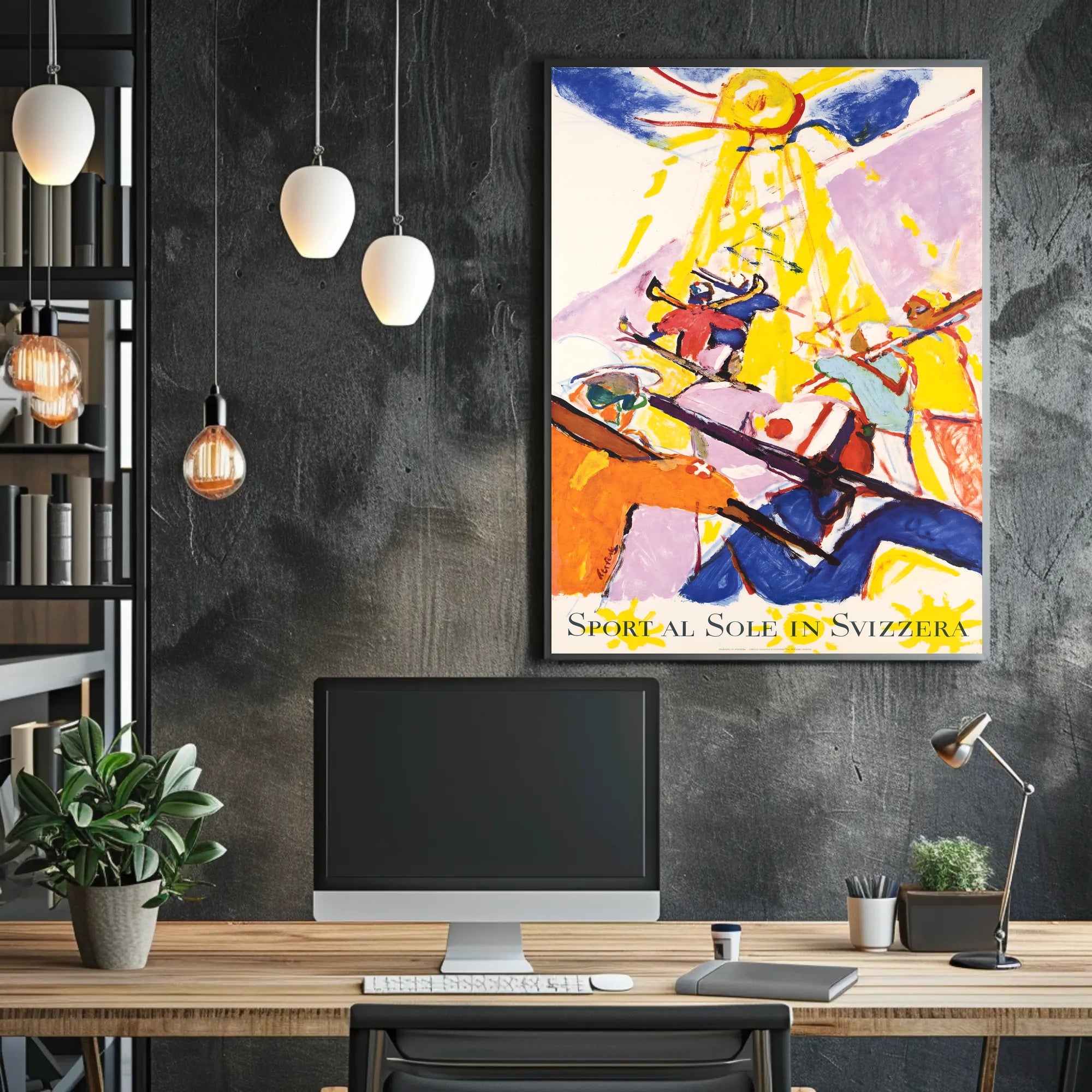 Sport and Sun in Switzerland Poster PosterGoat