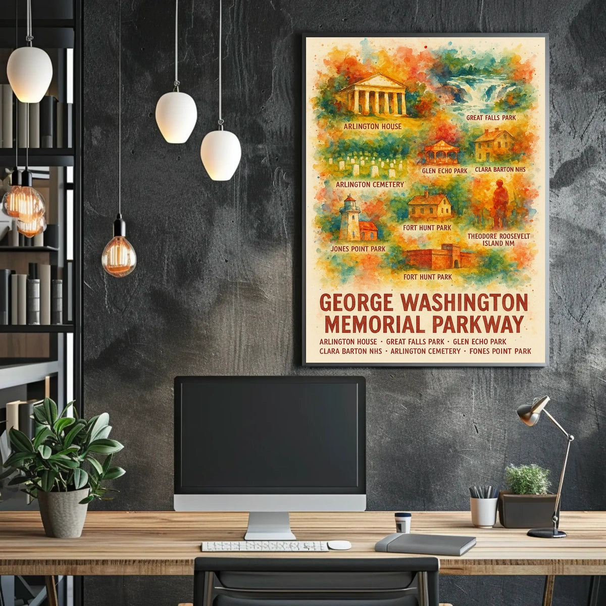 Theodore Roosevelt Island And George Poster