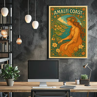 Amalfi Coast Vintage Vintage Poster