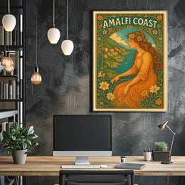 Amalfi Coast Vintage Vintage Poster