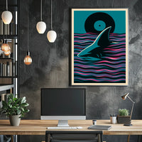 Shark In The Waves Poster