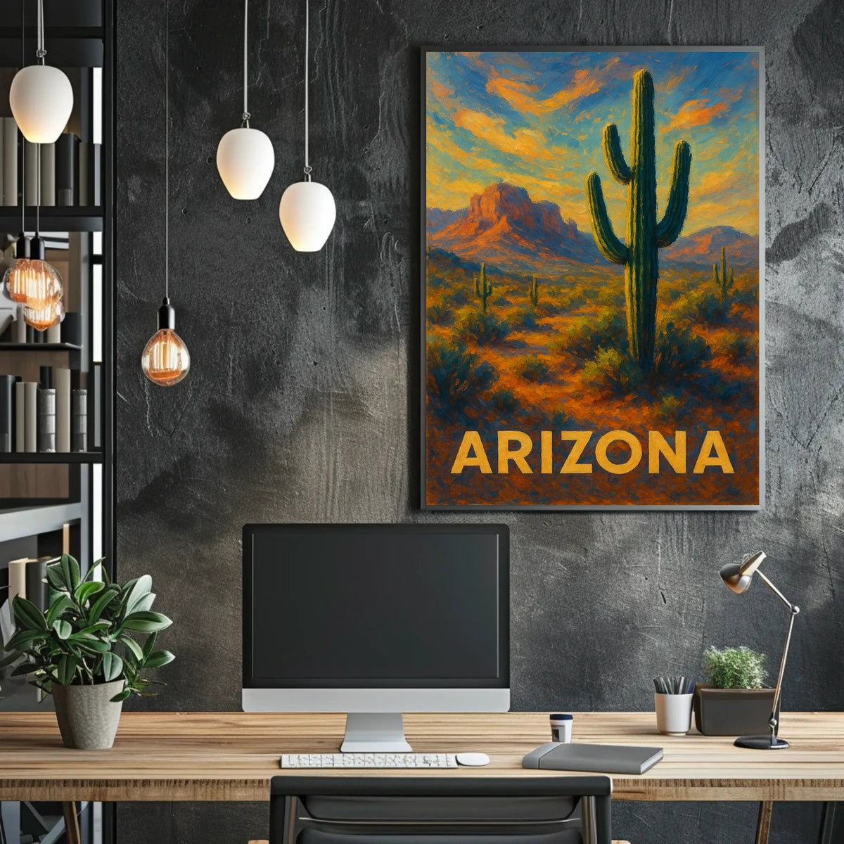 Arizona Desert Landscape Poster