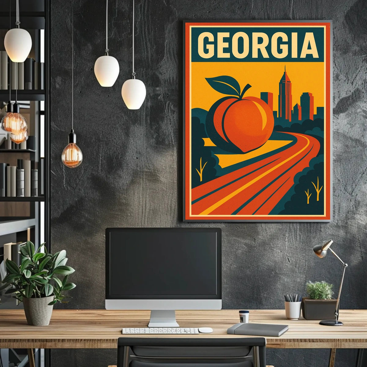 Georgia The Peach State Poster