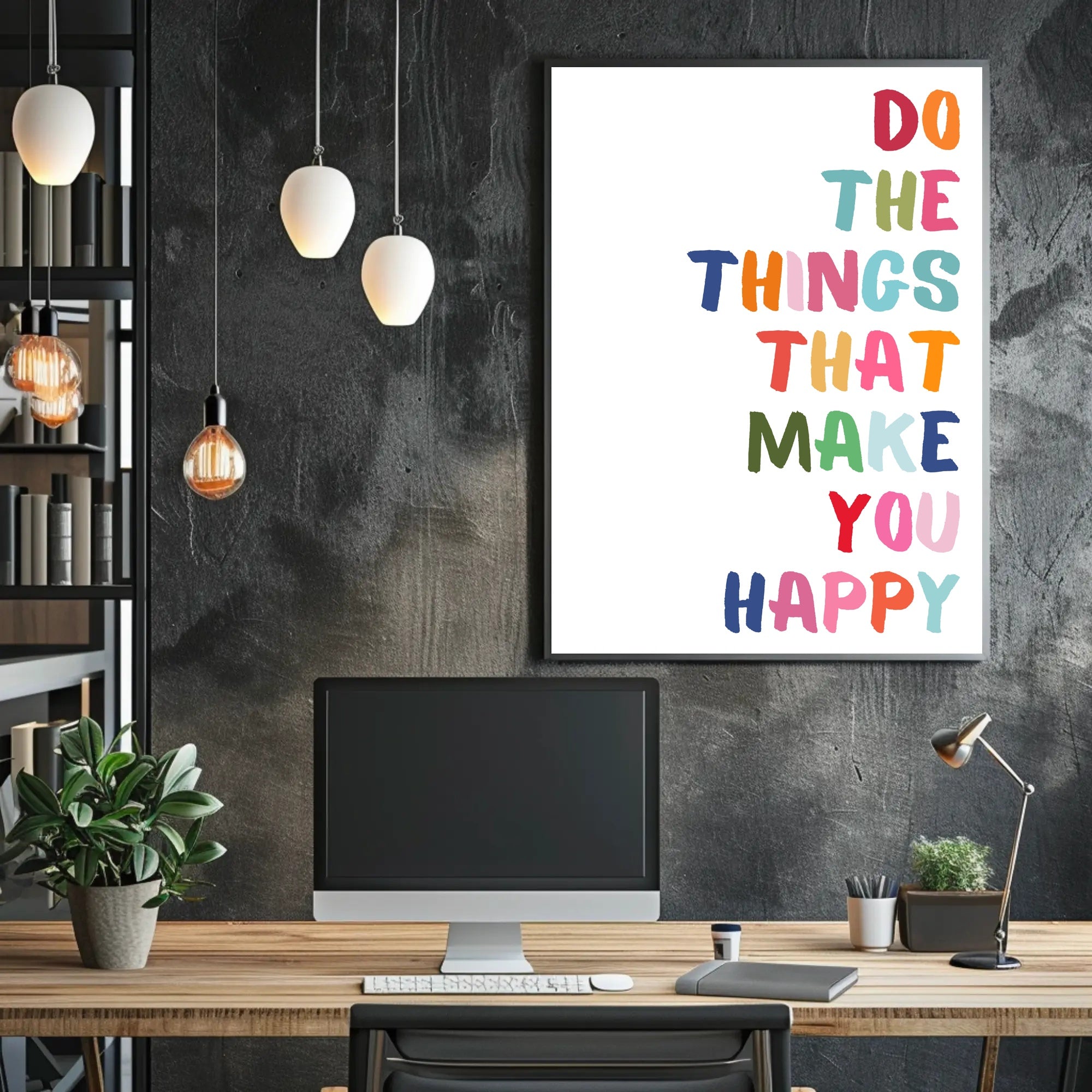 Motivational Poster: Uplifting Hand-Lettered Typography Art PosterGoat