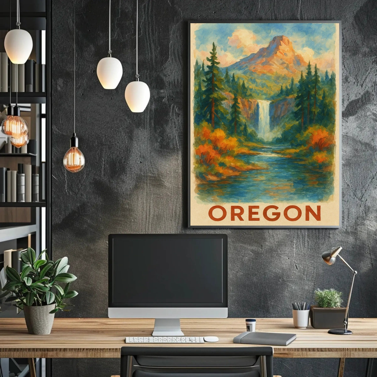 Oregon Scenic Landscape Poster