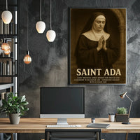 Saint Ada Early Medieval Abbess Poster