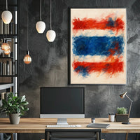 Abstract National Colors Poster
