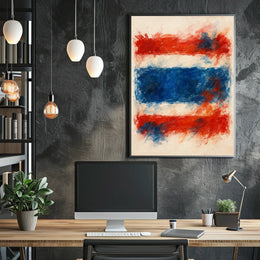 Abstract National Colors Poster