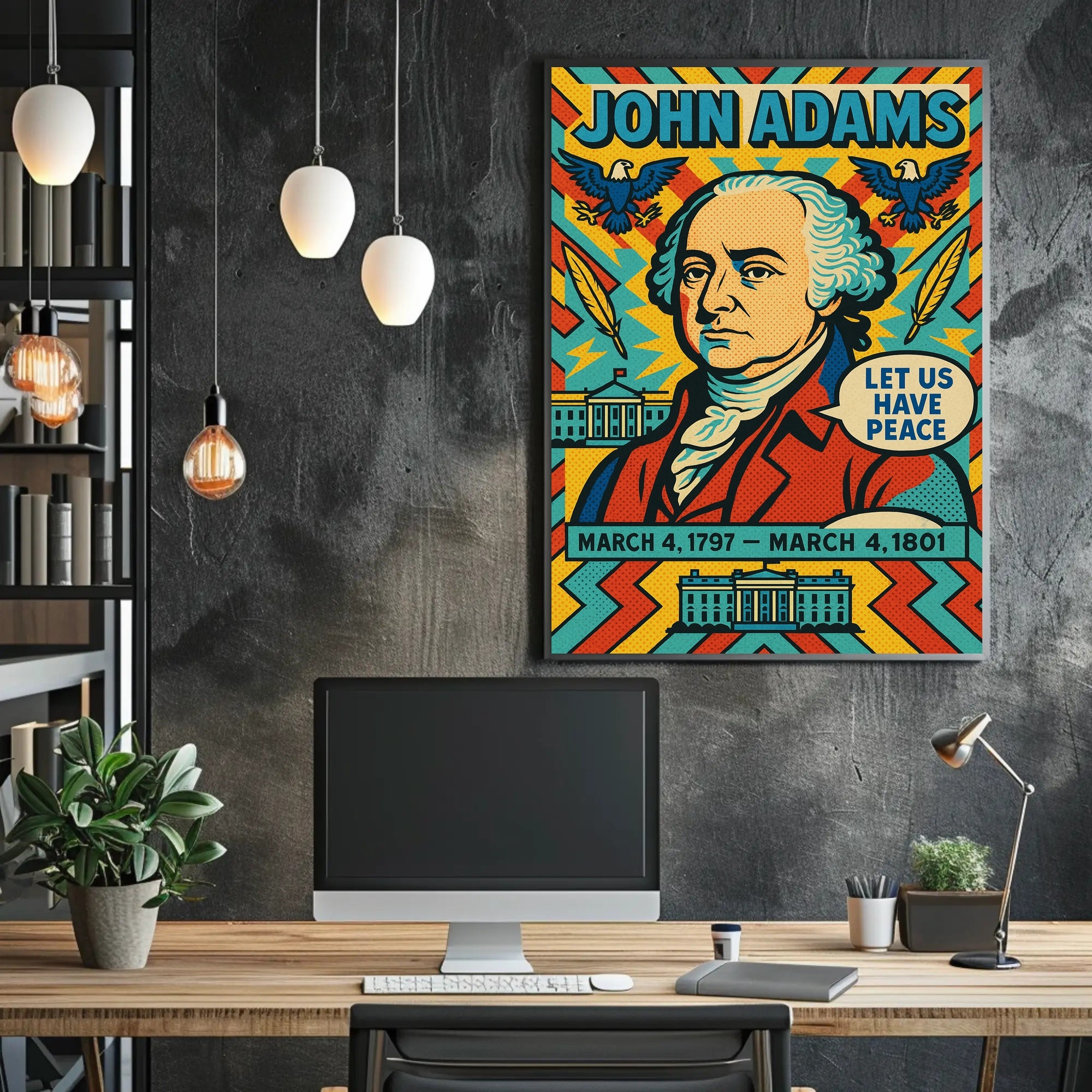 John Adams 2nd President Poster PosterGoat