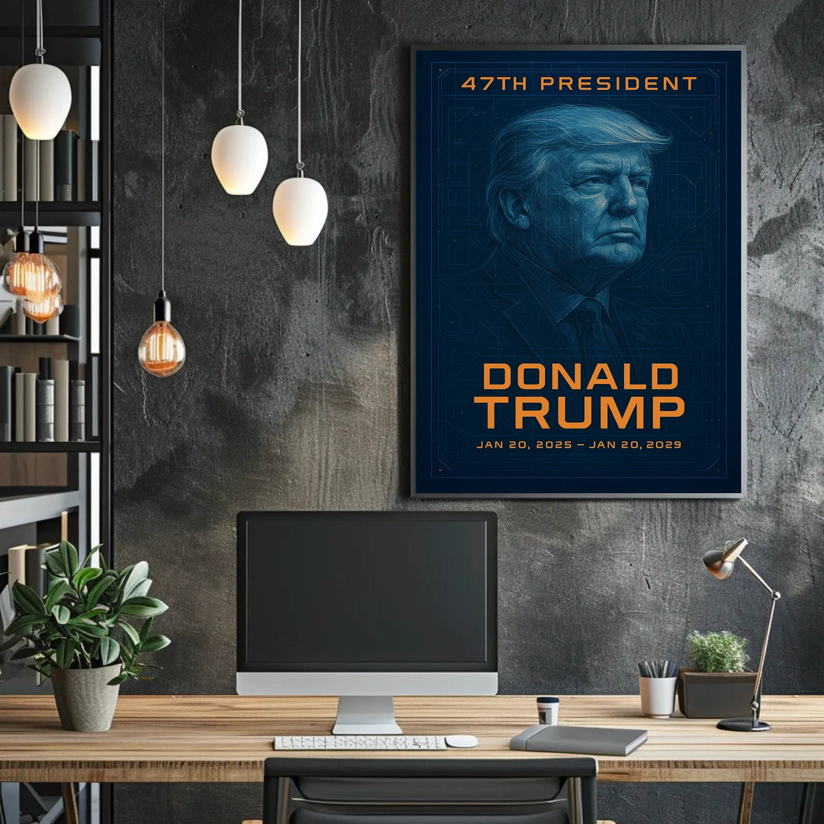 Trump Blueprint Visionary Patriot Poster