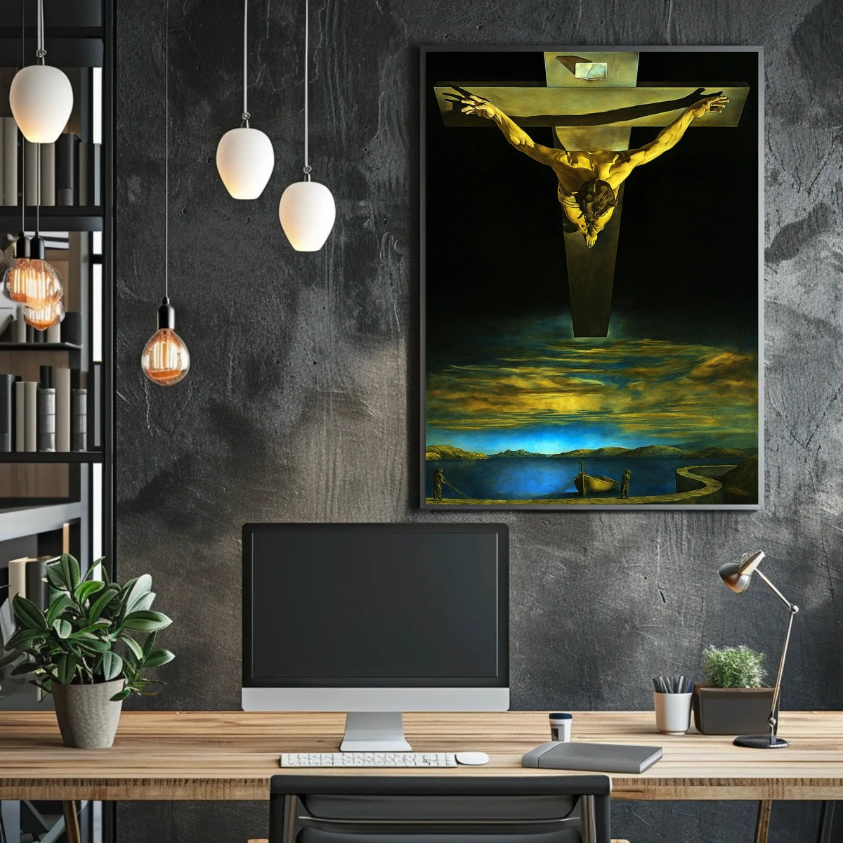 Surreal Vision of the Crucifixion Poster