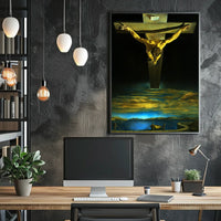 Surreal Vision of the Crucifixion Poster