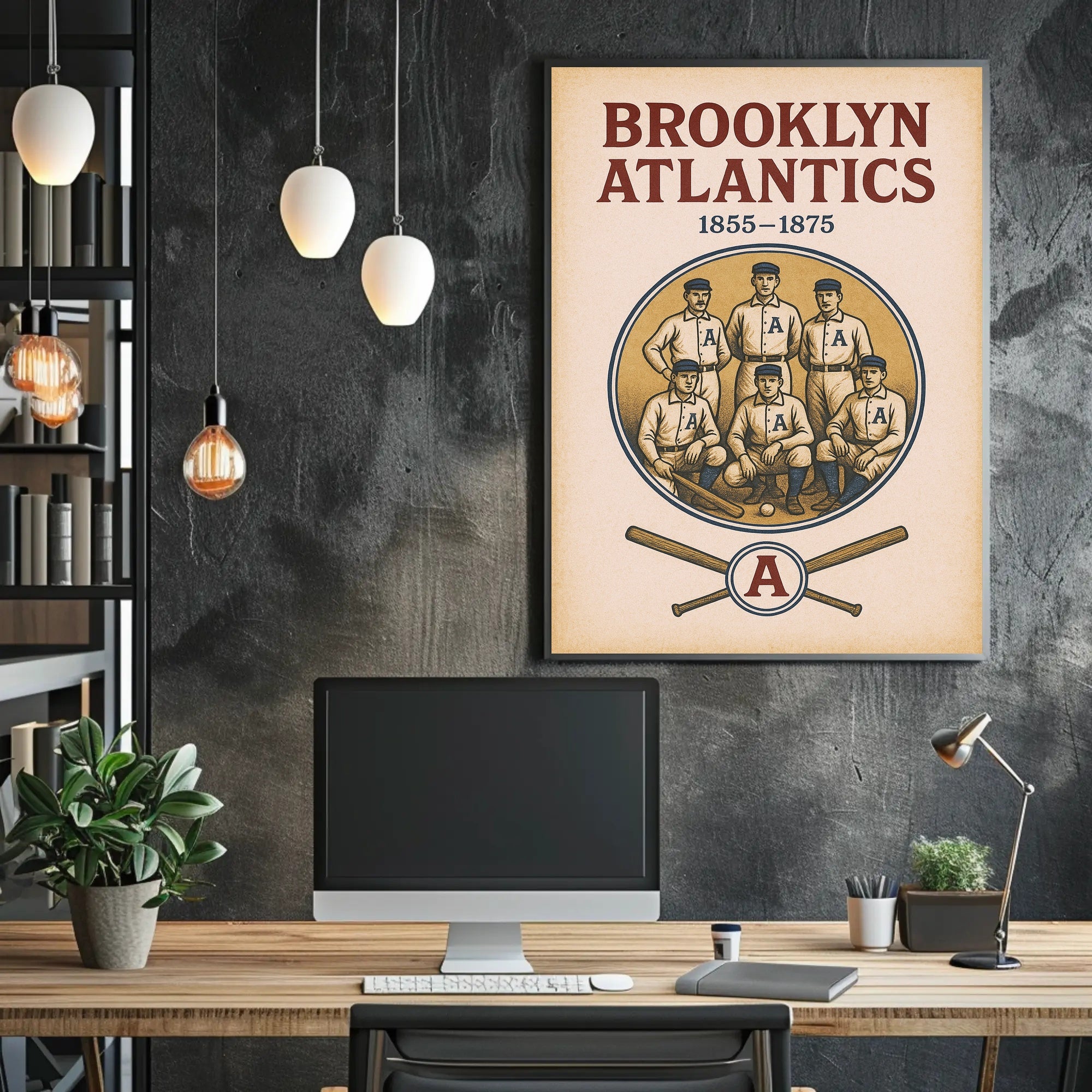 Brooklyn Atlantics Baseball Team Poster PosterGoat