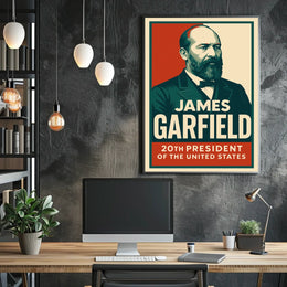 James Garfield 20th President Realism Timeless Poster