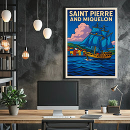 Saint Pierre and Miquelon Voyage Poster
