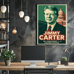 Jimmy Carter Presidential Portrait Patriot Poster