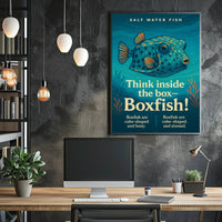 Think Inside the BoxBoxfish Poster PosterGoat