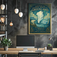 Greenland's Natural Beauty Exhibition Icy Landscapes Wildlife Poster