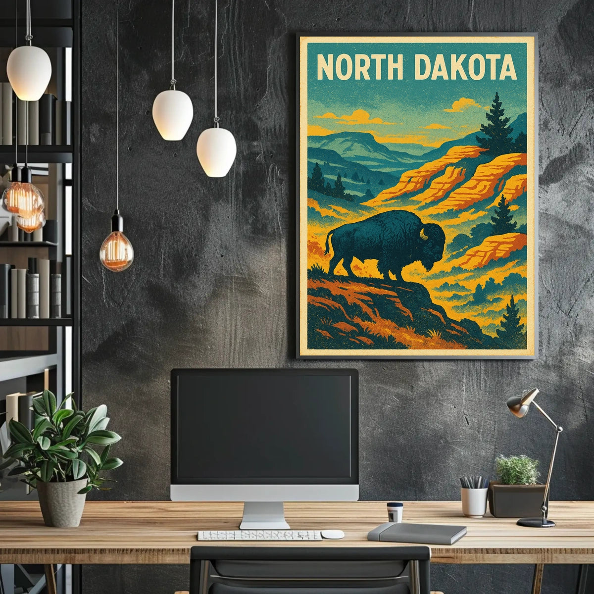 North Dakota Wilderness Poster