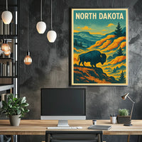 North Dakota Wilderness Poster