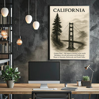 California The Golden State Poster PosterGoat