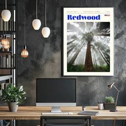 Redwood National Park Scenic Poster Wall Art Print