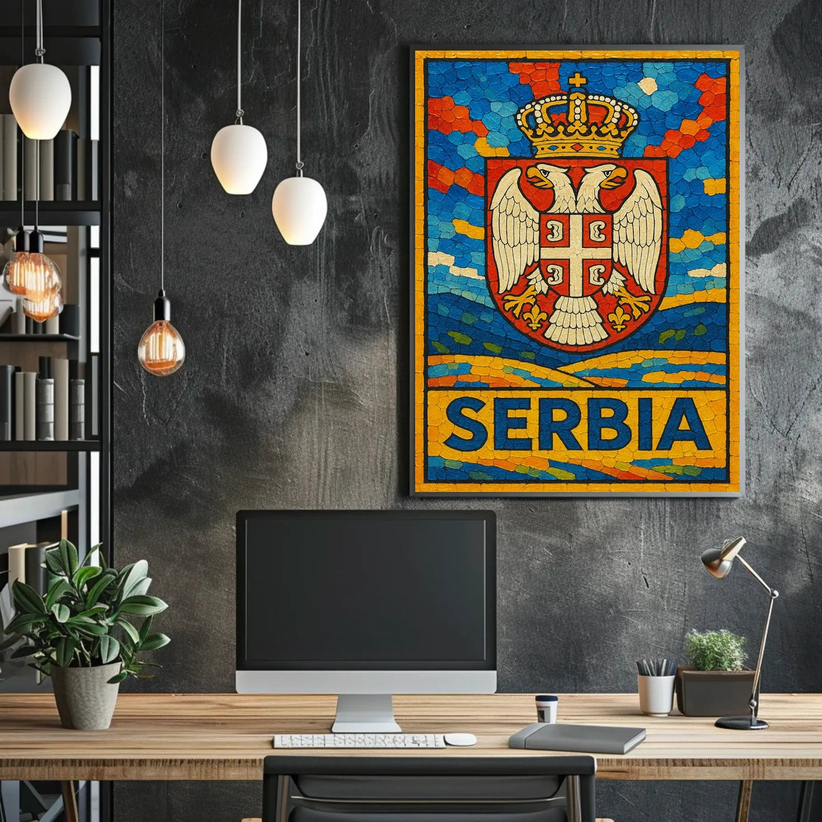 Serbia National Emblem Poster