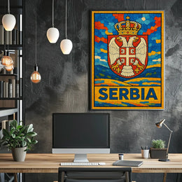 Serbia National Emblem Poster