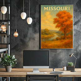 Missouri Autumn Landscape Poster