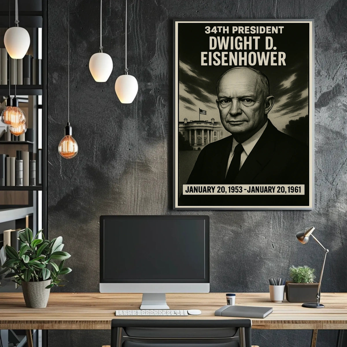 Dwight D. Eisenhower 34Th President Poster
