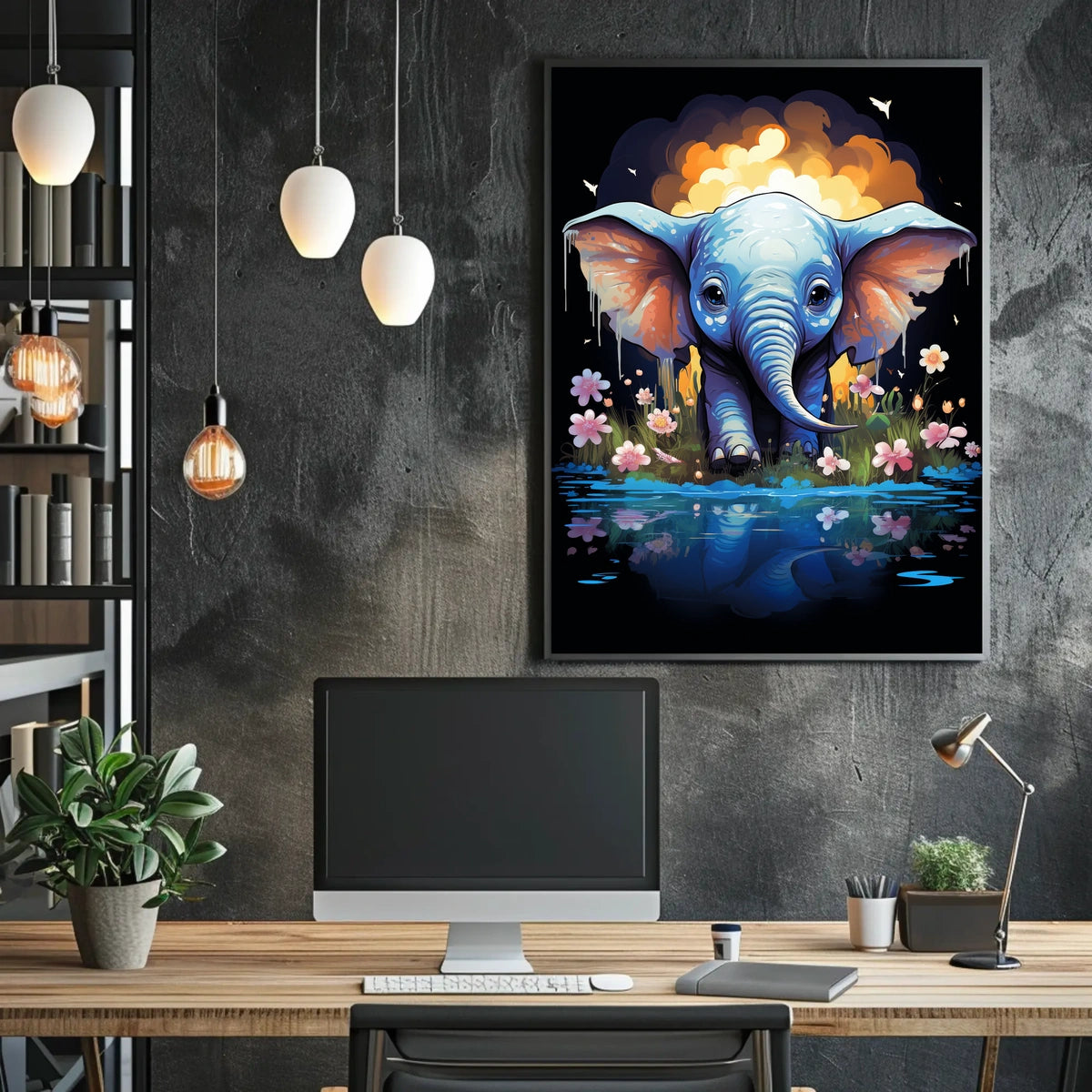 Elephant Dreams A Whimsical Fantasy Landscape