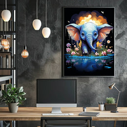 Elephant Dreams A Whimsical Fantasy Landscape