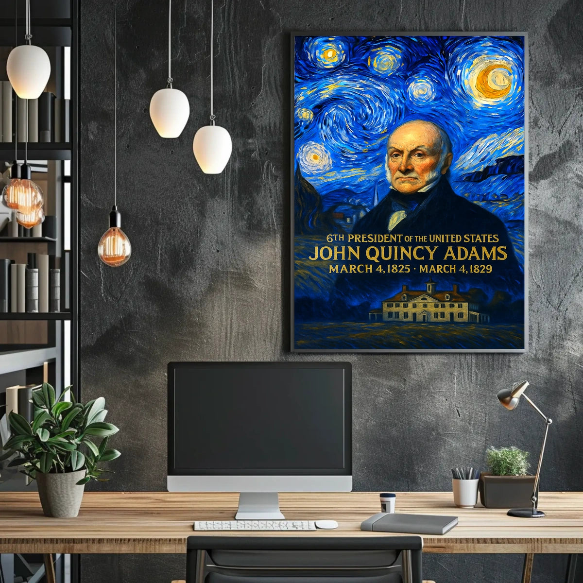 John Quincy Adams 6th President of the United States Presidential Masterpiece Series Poster