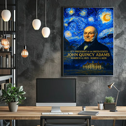 John Quincy Adams 6th President of the United States Presidential Masterpiece Series Poster