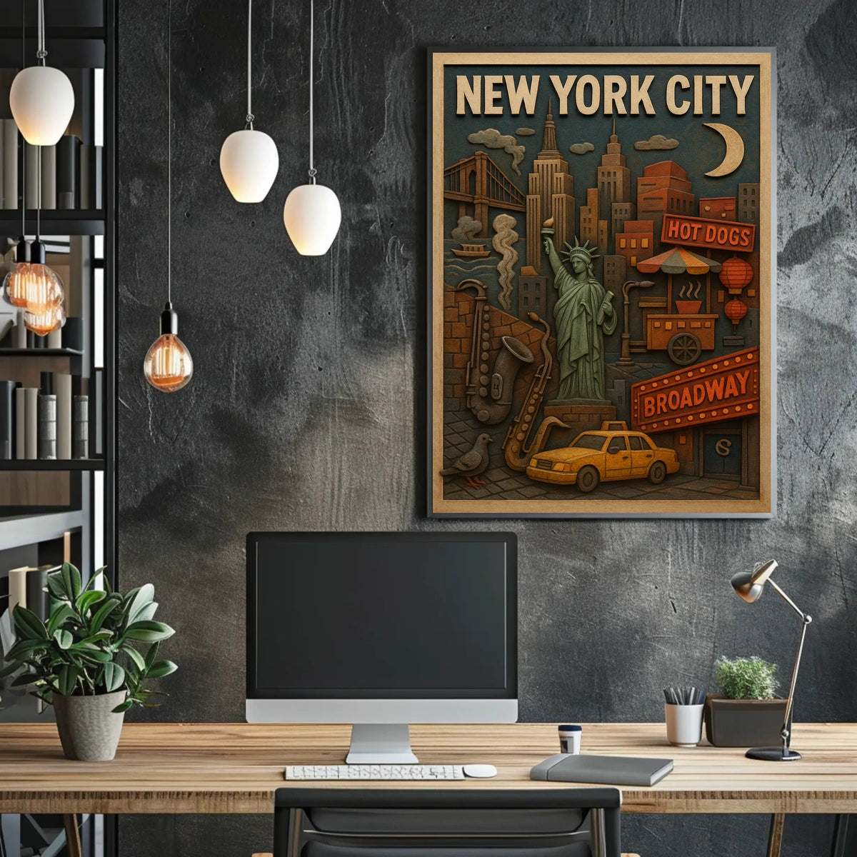 New York City Icons Poster