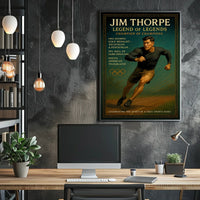 Jim Thorpe Iconic Sports Legend Jim Thorpe Poster