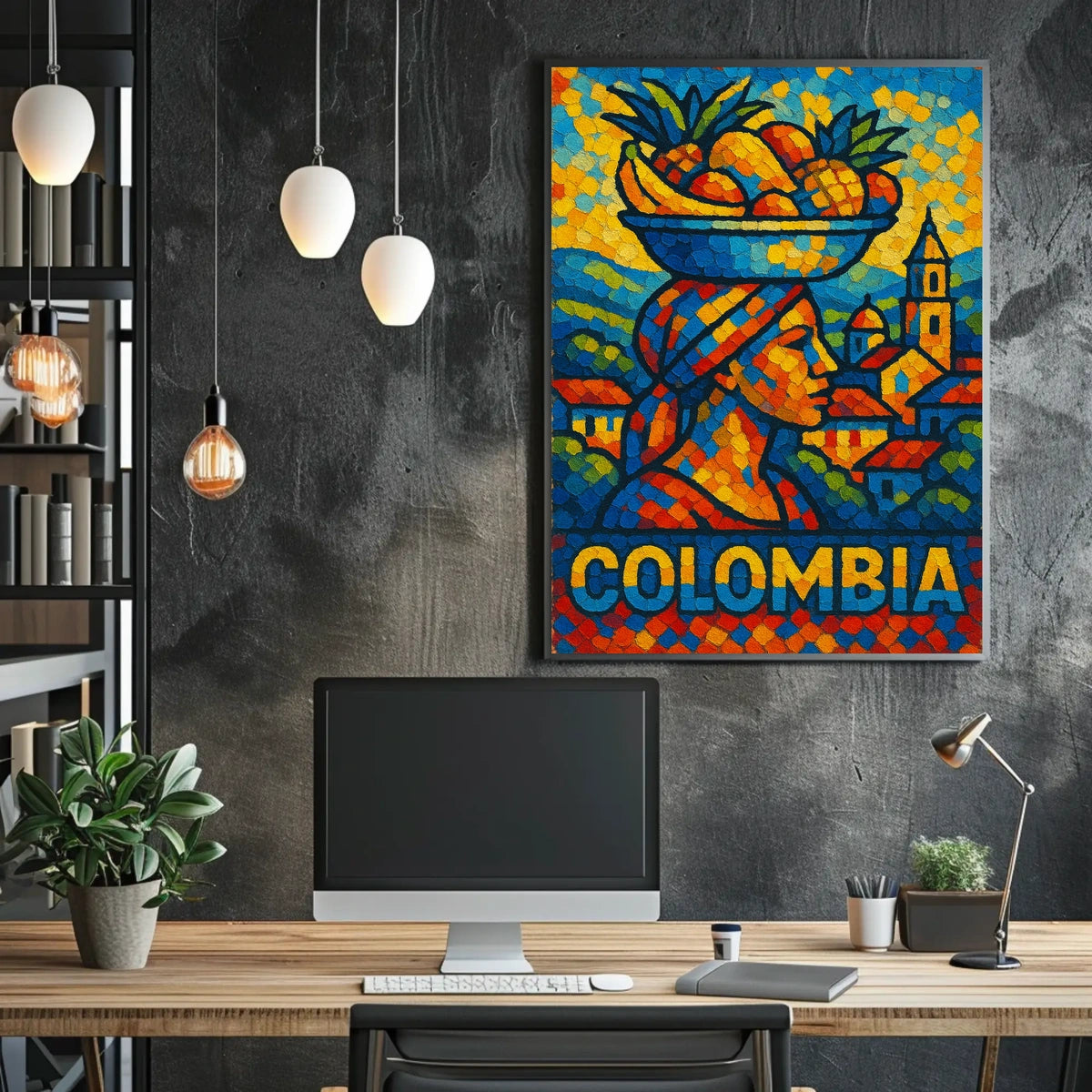 Colombia Vibrant Culture Poster