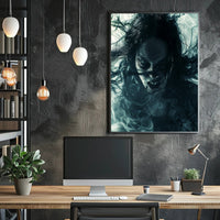 Haunting Visage Art Print Poster for Home Decor and Wall Art PosterGoat