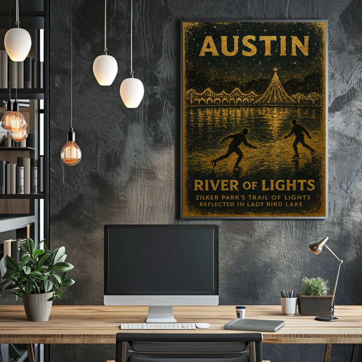 Austin River Of Lights Poster