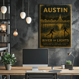 Austin River Of Lights Poster