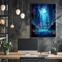 Enchanted Underwater Cityscape Poster