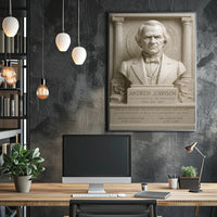 Andrew Johnson Bust Historical or Presidential Poster
