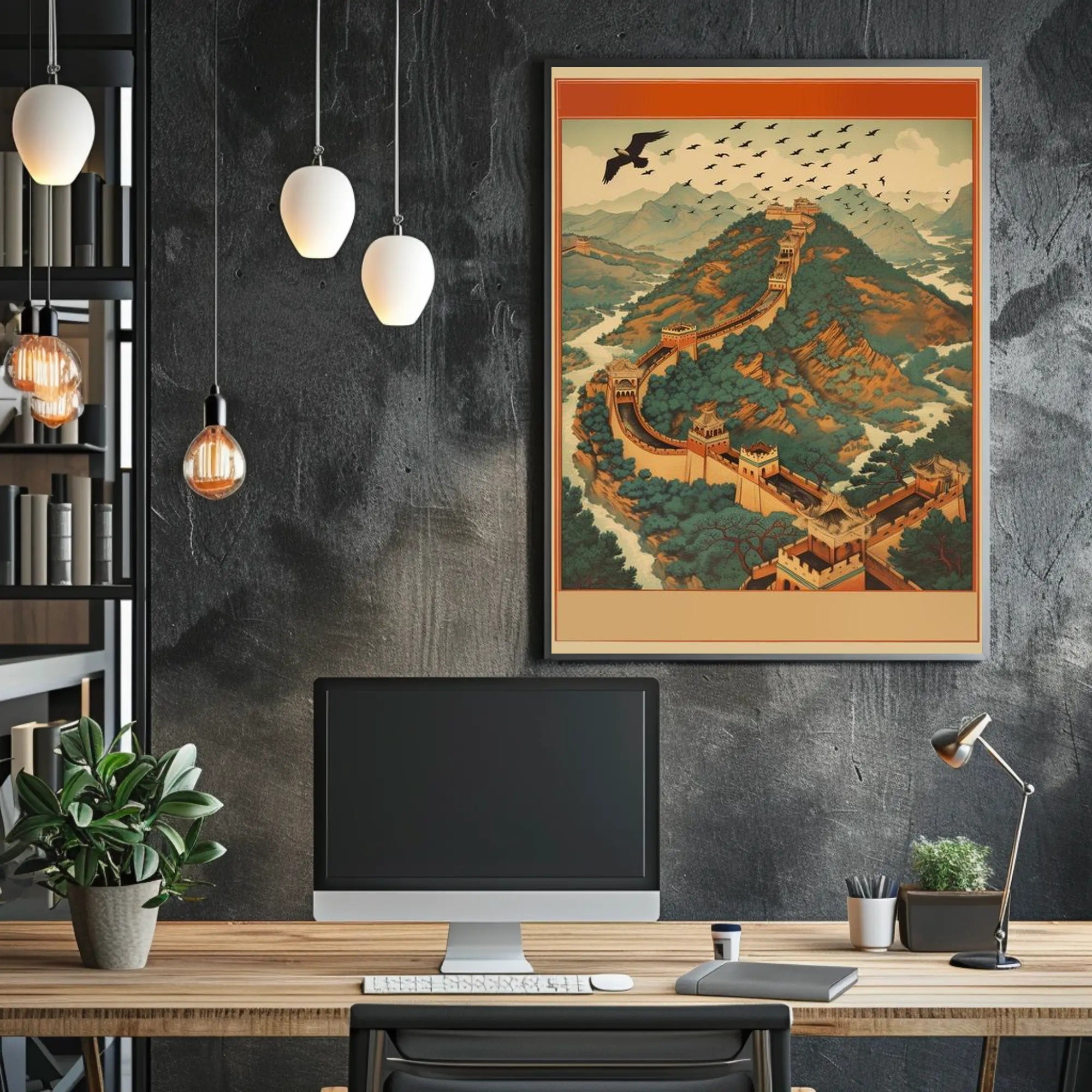 Majestic Great Wall: Enchanting Journey Through Time Poster