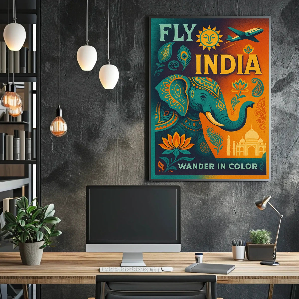 Fly India Wander In Color Poster